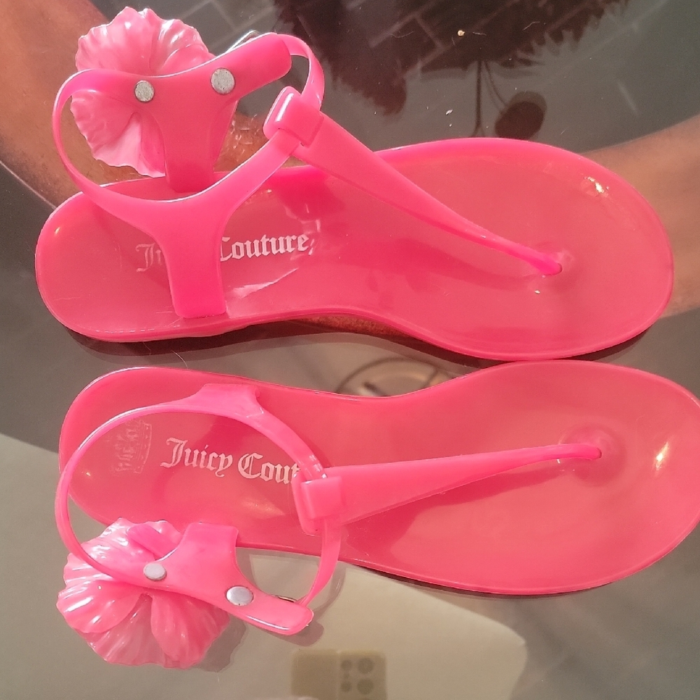 Juicy Couture Pink Jelly Sandals